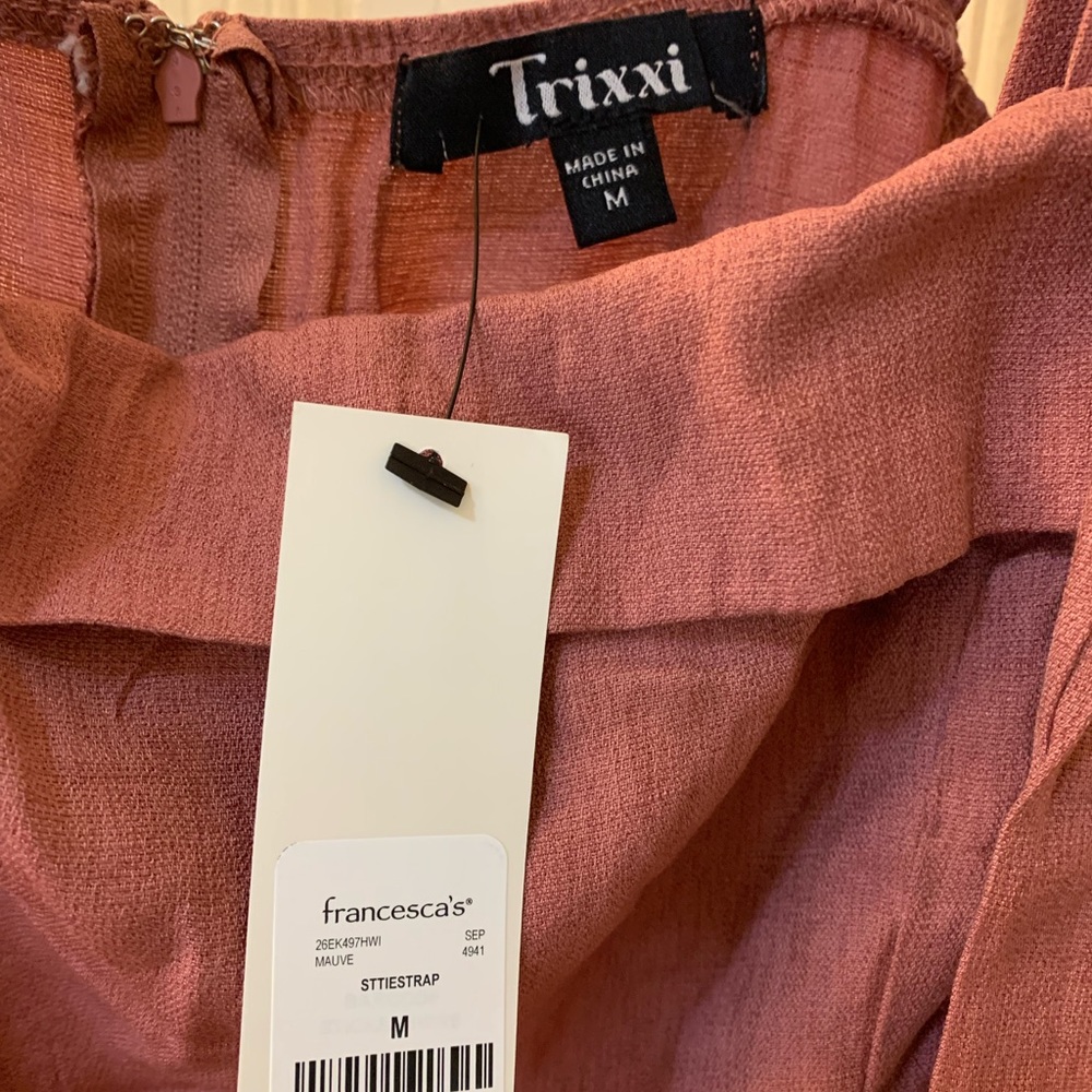 Francesca’s Tie Shoulder Jumpsuit - Picture 7 of 9